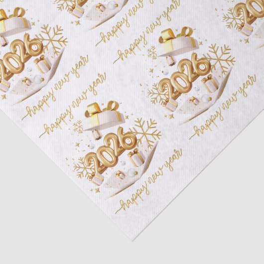 Happy new year tissuepapier (Detail)