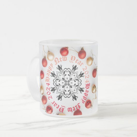 Happy New year Two-Tone Coffee Mok (Voorkant links)