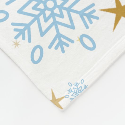 Happy New Year Typography Celebration Fleece Deken (Hoek)