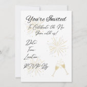 Happy New Year Uitnodiging (Achterkant)