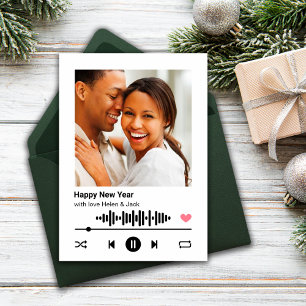 Happy New Year Uw favoriete Song Wenskaart Kaart