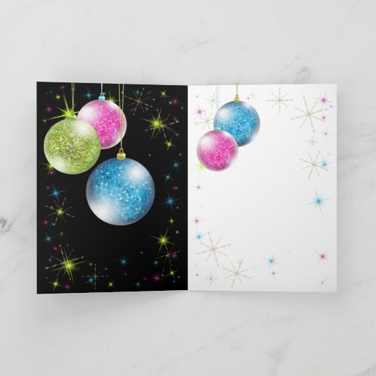 Happy New Year Wenskaart Feestdagen Kaart (Binnen)