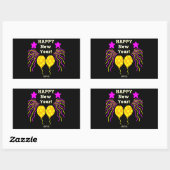 Happy New Year wenst Rechthoekige Sticker (Vel)
