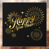 Happy New Year Window Cling Raamsticker (Vel 2)