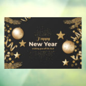 Happy New Year Window Cling Raamsticker (Vel 3)