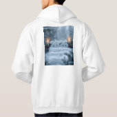 happy new year winter scene hoodie (Achterkant)