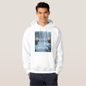 happy new year winter scene hoodie (Voorkant volledig)