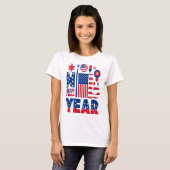 HAPPY NEW YEAR WOMEN'S USA SHIRT (Voorkant volledig)