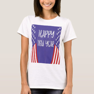 HAPPY NEW YEAR WOMEN'S USA SHIRT