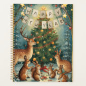 Happy New Year Woodland Animal Planner (Voorkant)