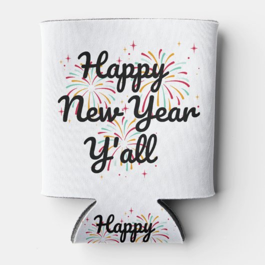 Happy New Year Y'all Blikjeskoeler (Voorkant)