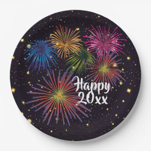 Happy New Year's Eve Party Borden Papieren Bordje