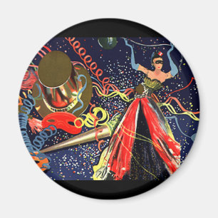  Happy New Years Eve Party met Confetti Magneet