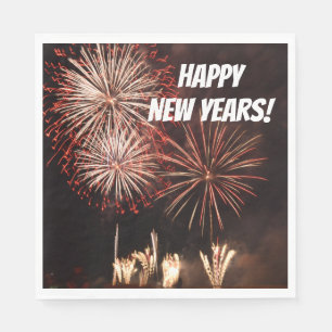 Happy New Years Fireworks Servetten