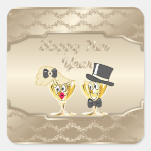 Happy New Years Holiday sticker