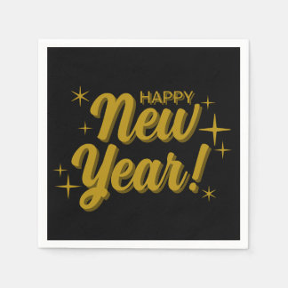 Happy New Years Napkins Servet