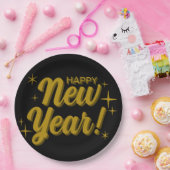 Happy New Years Plate Papieren Bordje (Feest)
