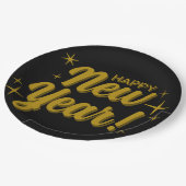 Happy New Years Plate Papieren Bordje (Gekanteld)