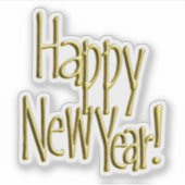 Happy New Years  Sticker (Voorkant)