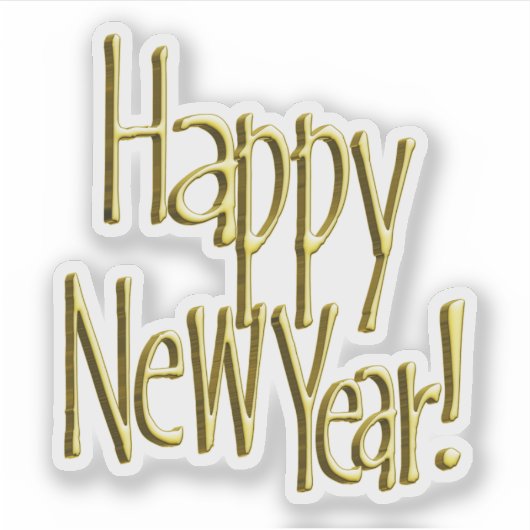Happy New Years Sticker (Voorkant)