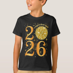 Happy New Years Vuurwerk 2026 Nieuwjaarsfeest T-shirt