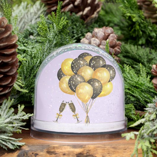 Happy New Years Wereldbol Sneeuwbol (Winter)