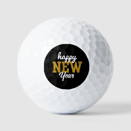 Happy New YearT-Shirt Golfballen (Voorkant)