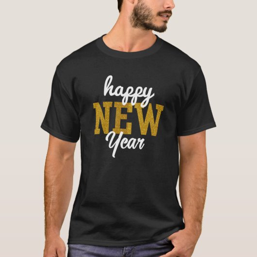 Happy New YearT-Shirt T-shirt (Voorkant)