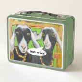 Happy Nigerian Goats "What's For Lunch?" lunch box (Dos)