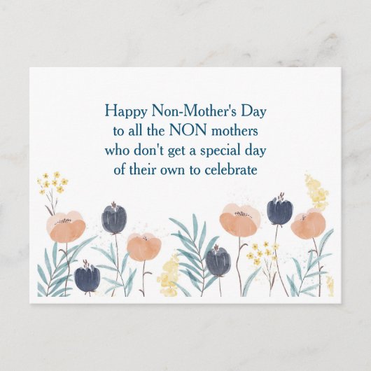  Happy Non-Moederdag grapje Briefkaart (Voorkant)