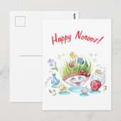 Happy Noroez Haft Sin grappige tafel Briefkaart (Voorkant / Achterkant)