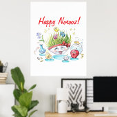 Happy Noroez Haft Sin grappige tafel Poster (Thuiskantoor)