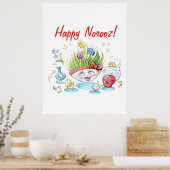 Happy Noroez Haft Sin grappige tafel Poster (Keuken)