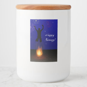 Happy Norooz Chahar-Shanbeh-Suri Voedselcontainer Etiket