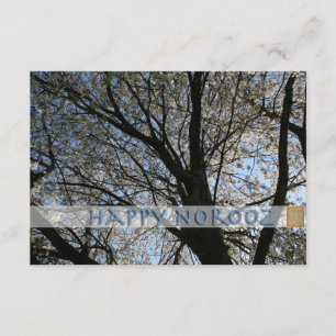Happy Norooz Cherry Blossom Tree Invitation Kaart