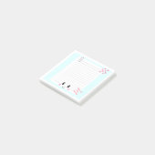 Happy Notes Blue: Kawaii Sticky Notes (Schuin)