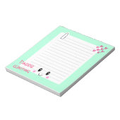 Happy Notes Green: Kawaii Notitieblok (Gedraaid)