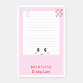 Happy Notes Pink: Kawaii Sticky Notes (Voorkant)