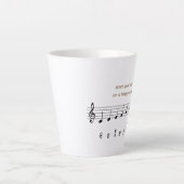 Happy Notes re Mi Latee Music Note Persoonlijk Latte Mok (Voorkant)