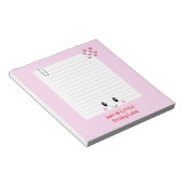 Happy Notes Rose : Bloc-notes Kawaii (Incliné)