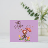 Happy November klantgerichte Briefkaart (Staand voorkant)