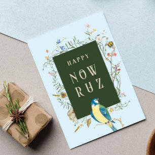 Happy Nowruz Songbird BLANK Briefkaart