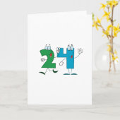 Happy Number 24 Kaart (Gele Bloem)