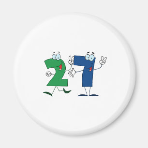 Happy Number 27 Magneet