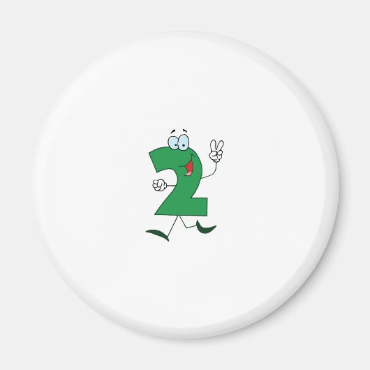 Happy Number 2 Magneet (Voorkant)