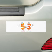 Happy Number 53 Bumpersticker (Op auto)