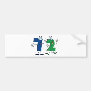 Happy Number 72 Bumpersticker
