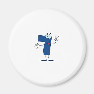 Happy Number 7 Magneet