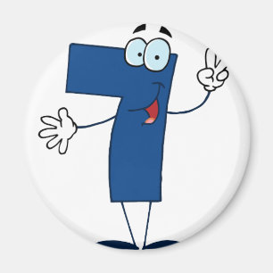 Happy Number 7 Magneet