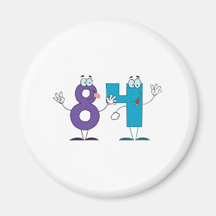 Happy Number 84 Magneet